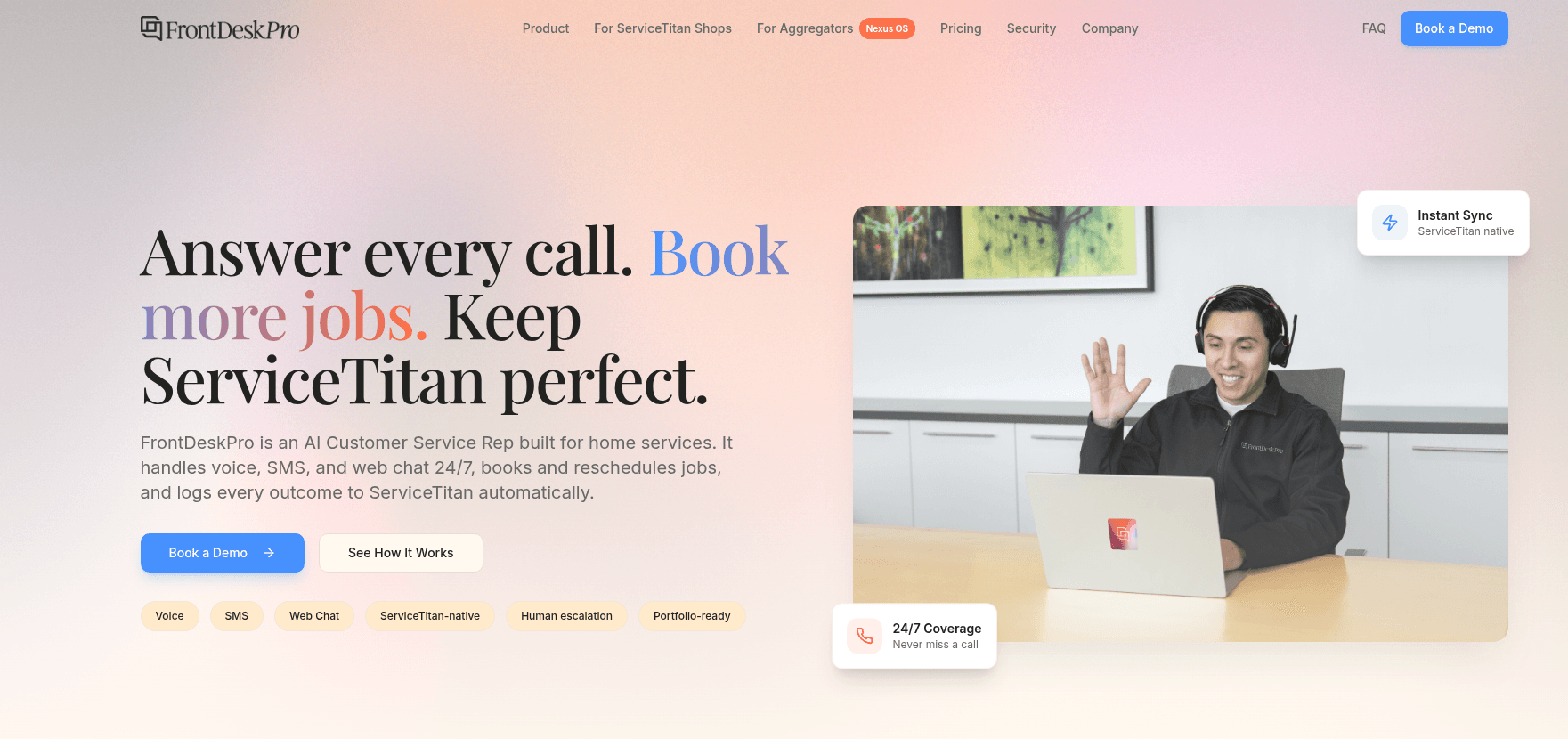 FrontDeskPro.ai - AI Customer Service for Home Services-image